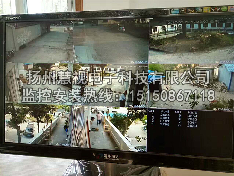 仪征征诚丝绒工艺有限公司高清视屏监控案例